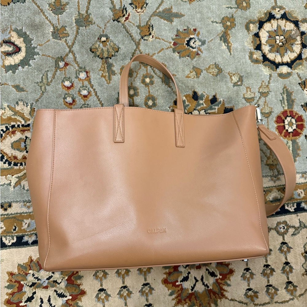 Calpak Haven 16" Laptop Tote Bag in Toffee - Picture 3 of 9